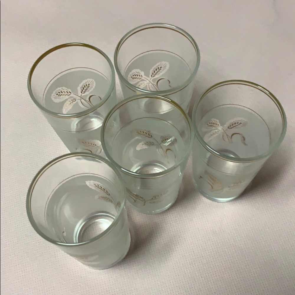 Snap glass Vintage  5 pcs.